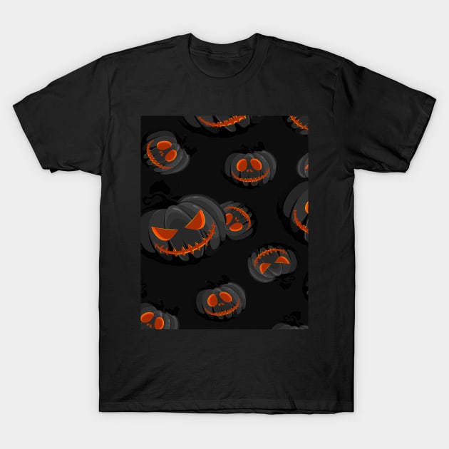 Halloween Pumpkin T-Shirt by DragonTees